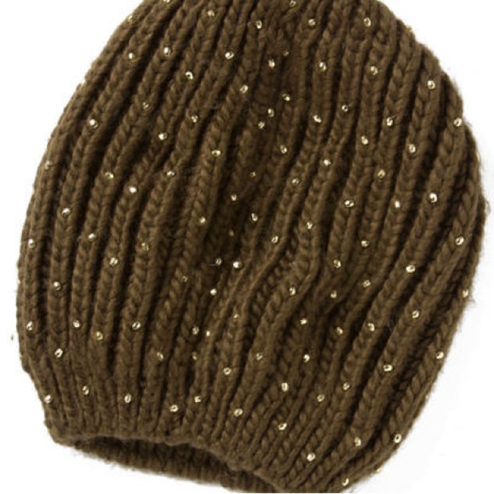 Anthropologie Bead-Dusted Beanie